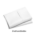 thumbnail image 3 of EazyTech 2-Pack King Size Microfiber Pillow Cases 20x36 Inches, Shrinkage & Fade Resistant Pillowcase with Envelope Closure for Secure Fit & Long-Lasting Comfort White, 3 of 5