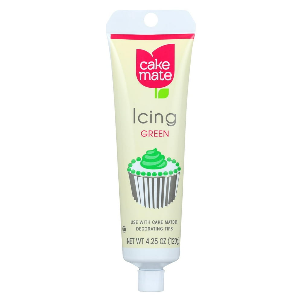 (Case of 6 )Cake Mate Decorating Icing Green 4.25 oz Walmart