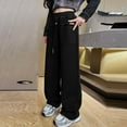 thumbnail image 6 of Girls Pants Drawstring Elastic Sweatpants Joggers Warm Sweatpants for Kids Track Girls Pants for Gymnastics Girls Sports Clothes Youth Softball Pants Big Girls Sweatpants Kids Sweats Girl Outfits, 6 of 6