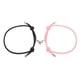 thumbnail image 1 of Pulseras Magnéticas Uxcell para Parejas, Pulsera a Juego de Corazón para Él y Ella, Cordón Trenzado Ajustable para Regalo de Aniversario, Negro/Rosa, 1 of 6