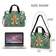 thumbnail image 3 of FORMRS 16" Laptop Bag Carrying Sleeve Case with Handle Travel Shoulder Briefcase, Christmas Gingerbread, 3 of 8