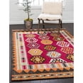 thumbnail image 2 of Unique Loom Tapis Géométrique Sedona Surteint 2' x 3' Rectangle Fuchsia/Beige, 2 of 2