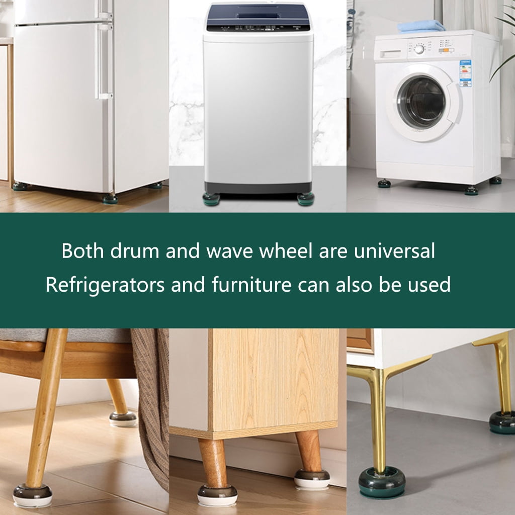 Reliable Refrigerator Stand Universal Refrigerator Support Washing Machine Pad Plastic Reduce Machine Movement & Noise