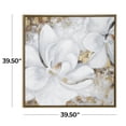 thumbnail image 3 of 40" x 40" Floral Framed Wall Art with Gold Foil Accents, by DecMode, 3 of 14