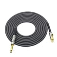 thumbnail image 1 of 3 Meters/ 10 Feet Musical Instrument Audio Guitar Cable Cord 1/4 Inch Straight to Right-angle Gold-plated TS Plugs PVC Braided Fabric Jacket for Electric Guitar Bass Mixer Amplifier Equal, 1 of 5