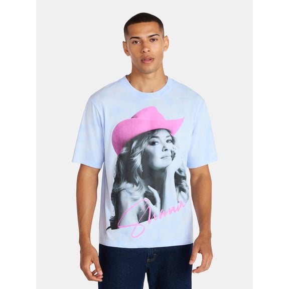 Shania Twain Men's & Big Men's Oversized Graphic Tee, Sizes XS-3XL