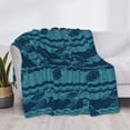 thumbnail image 3 of Rateoe Turtles and Waves Pattern Flannel Throw Blanket, Ultra-soft Blanket for Bed, Couch, Car, Hypoallergenic Anti-pilling blanket-60"x50"(Horizontal), 3 of 6