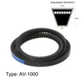 thumbnail image 2 of Unique Bargains 1000mm Inner Girth 10mm Width Cogged V Belts Rubber Drive Belt, 2 of 6
