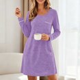 thumbnail image 6 of Sheghy Fall Long Sleeve Relaxed Flowy Maxi Long Dresses for Women Purple, 6 of 7