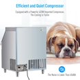 thumbnail image 5 of Commercial Ice Maker Machine, 260 lbs/Day, Stainless Steel Ice Maker with 145 lbs Storage, Self-Cleaning, Quiet Ice Cube Maker for Bars, Cafes, and Restaurants, 5 of 7