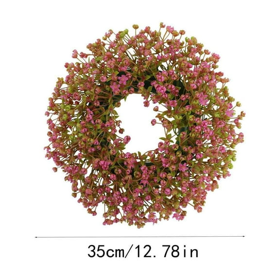Bdday Flower Garland Simulation Plant Wreath Artificial Fake Flower Arrangement Ornament Wall Hanging Decoration Wall Decor Living Room