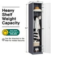 thumbnail image 3 of STANI Metal Lockers for Employees with Keys, 71" Employees Locker Storage Cabinet with 1 Doors, Tall Steel Storage Locker for Gym, School, Office, 3 of 8