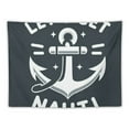 thumbnail image 5 of GOSMITH Tapestry Costal Beach Let’s Get Nauti Anchor House Nautical Summer Hanging Tapestry Painting, 5 of 6