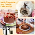 thumbnail image 5 of 5 PCS Double Boiler Melting Pot Set, Including 600 ML/0.6 QT and 1600 ML/1.7 QT Chocolate Melting Pots, Stainless Steel Pots, Spoon and Fork Tools for Melting Chocolate Candy Wax, 5 of 5