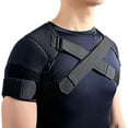 thumbnail image 1 of Soporte de hombro doble para mujeres y hombres, alivio del dolor de hombro Soporte de hombro doble, soporte de hombro ajustable para alivio del dolor en las articulaciones de CA del manguito rotador, 1 of 5