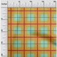 thumbnail image 1 of oneOone Polyester Lycra Mint Green Fabric Madras Check Fabric For Sewing Printed Craft Fabric By The Yard 56 Inch Wide, 1 of 4