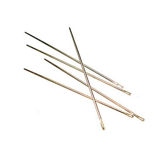 Vintage Needles Kit, 2PCS Needle Holder with 48PCS Self-Threading Needles,  Stainless Steel Needle Storage Case, Sewing Needles for Embroidery, Cross- stitch, DIY Craft 