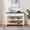White, variant on avobird Solid Wood Entryway Table,Features Two Open Shelves and Two Drawers,Vintage Design Table, Suitable for the Living Room,White