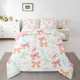 thumbnail image 2 of Erosebridal Pink Bowknot Comforter Set,Full Romantic Bow Bedding Set for Princess,Cute Bowknots Down Comforter,Colorful Bow Reversible Bed Set with 2 Pillowcases Lightweight, 2 of 6