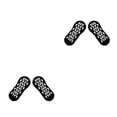 thumbnail image 2 of Sonducket 1 par de calcetines de Yoga antideslizantes para hombres y mujeres, calcetines cortos de Color sólido, calcetería de algodón para Negro 2piezas, 2 of 6