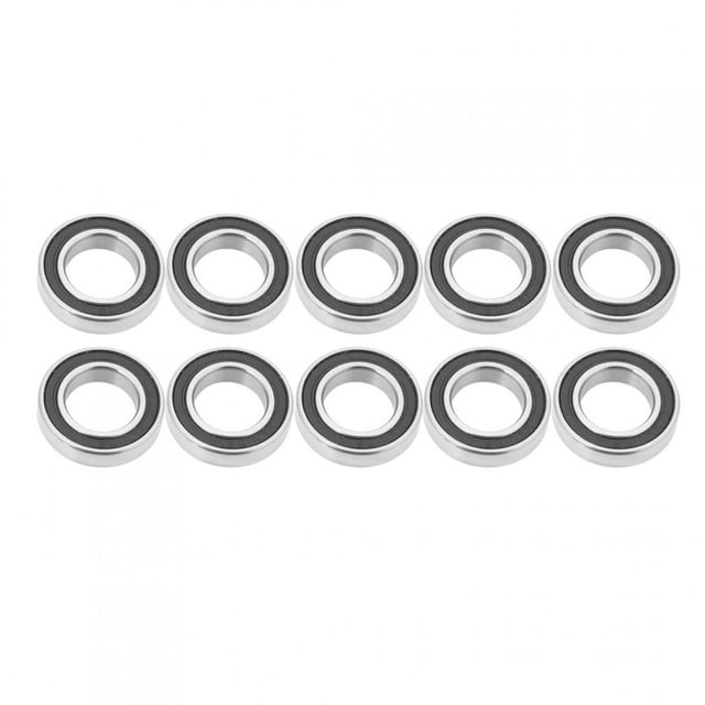 Sonew Roulement à Gorge Profonde, 10pcs 6801-2RS Roulements à Billes à Gorge Profonde Scellés en Caoutchouc 12mm * 21mm * 5mm, Roulement Étanche en Caoutchouc