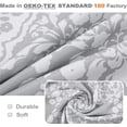 thumbnail image 4 of DriftAway Floral Valance Single Rod Pocket, 52" x 18" Plus 2" Header, Light Gray White, 4 of 7