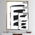 thumbnail image 2 of Black and White Geometric Company II - Mid-Century Modern Framed Canvas, 2 of 3