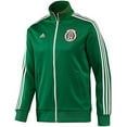 thumbnail image 2 of Adidas Men's FMF Mexico 3Stripe Track Jacket (Small) Green/White, 2 of 8