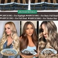 thumbnail image 6 of HAIRRO Double Needle Tape In 100% Human Hair Extensions New Color #22 Champagne Remy Human Hair Extensions Real Human Hair Soft Natural 50g/Pack 20pcs Seamless Weft, 6 of 8