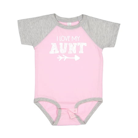 

Inktastic I Love My Aunt with Arrow Gift Baby Boy or Baby Girl Bodysuit