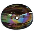 thumbnail image 6 of Ruvati 19 inch Murano Glass Art Vessel Seashell Decorative Pattern Bathroom Sink, 6 of 6