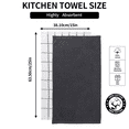 thumbnail image 2 of Sortora Kitchen Towel 100% Cotton, Super Soft and Absorbent Quick Drying Dish Towels for Kitchen,Dish Cloth for Wash Dish ,Kitchen Towels Set, 15 x 25 Inches, 3 Pack，Grey, 2 of 7