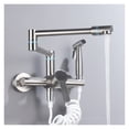 thumbnail image 1 of Brass Pot Filler Folding Faucet With Side Sprayer, Kitchen Sink Faucet With Swing Arm And Double Function Joint ,bar Laundry RV Farmhouse, 1 of 6