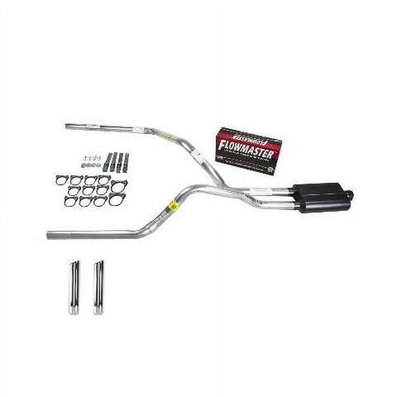 F150 98-04 dual exhaust 2.5 pipe Flowmaster Super 44 SW Tip