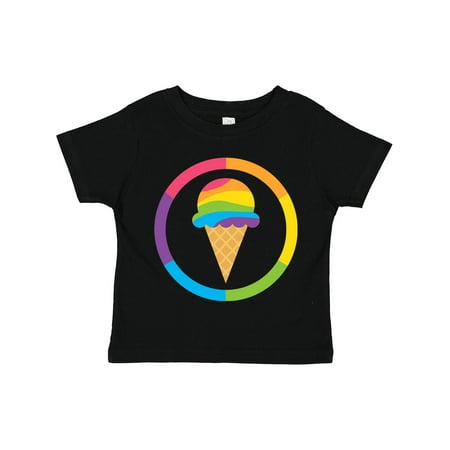 

Inktastic Rainbow Ice Cream Gift Toddler Boy or Toddler Girl T-Shirt