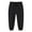 Black, variant on Bellafa Toddler Boys Baggy Sweatpants Elastic High Waist Drawstring Cuffs Jogger Kids Casual Cotton Fall Winter Solid Color Pants
