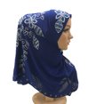 thumbnail image 2 of Neinkie Foulard Châle une Pièce pour Femmes, Hijab Musulman avec Appliqué en Dentelle et Strass, 2 of 7