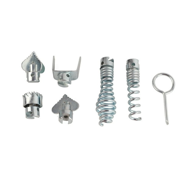 Cabezal de corte para dragado, 7 piezas de 16 mm Máquina de dragado de tuberías de acero al manganeso Cabezal de corte Limpiador de drenaje Cabezal de corte combinado Aspecto llamativo NikouMX herramienta