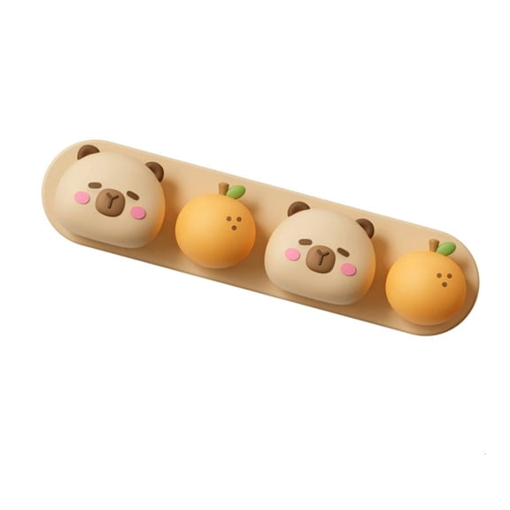 Yammee Soft Silicone Cable Adhesive Clip Holders Cute Panda Style For Easy Organization