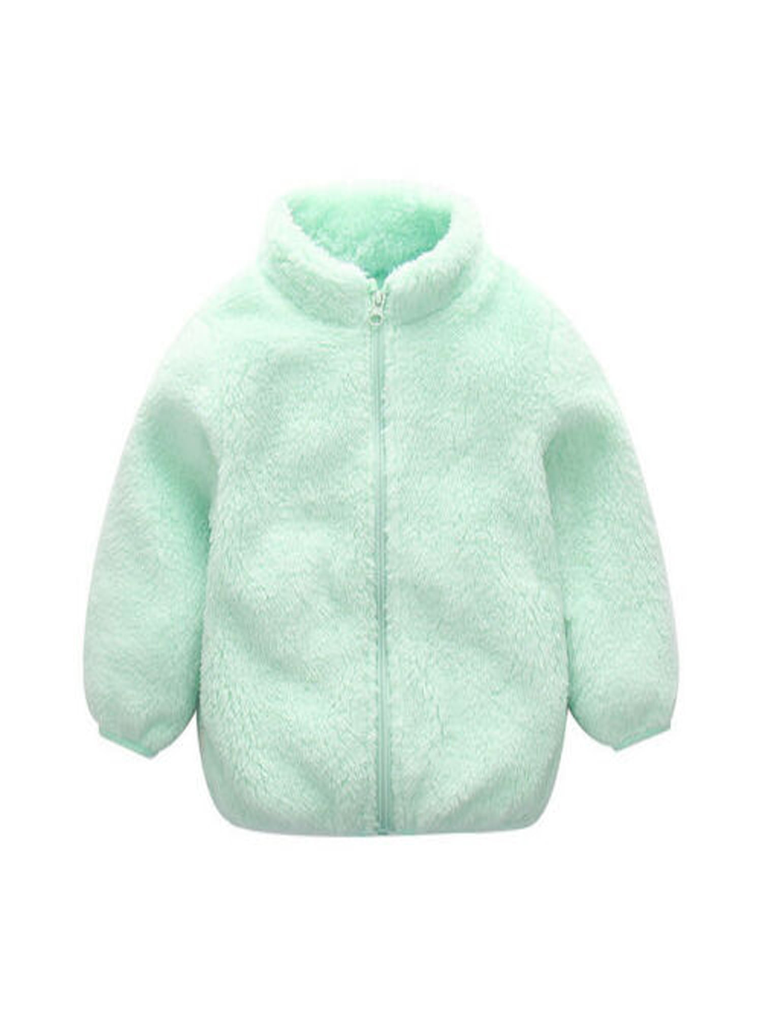 Kids Boys Girl Winter Windproof Lightweight Coats Jacket Zipper Thick Warm Snow Hoodie Outwear Shan-S Children Long-Sleeved Solid Color Down Cotton Jacket 1-4 Years