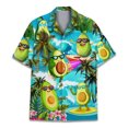 thumbnail image 3 of 2024 Camisas hawaianas para hombre, camisa de gran tamaño con dibujos animados de kiwi para niños, camiseta de playa de manga corta con estampado de moda, ropa para hombre, Camisa, 3 of 5
