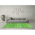 thumbnail image 3 of Ahgly Company Indoor Round Abstract Green Modern Area Rugs, 5' Round, 3 of 4