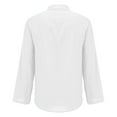 thumbnail image 5 of Kilaqueen Womens Casual Button Down Shirts V Neck Long Sleeve Loose Fit Plain Work Blouse Tops Trendy Lightweight Dressy Tops, 5 of 7