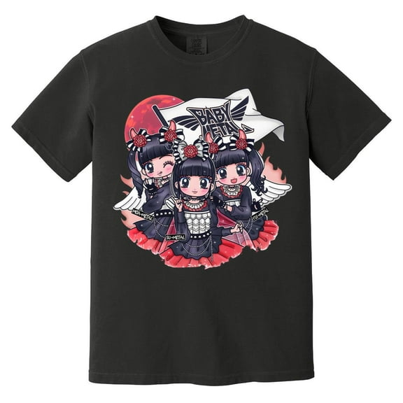 Babymetal Chibi Kawaii Cute Japanese Metal Band Graphic Comfort Color T-Shirt