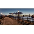 thumbnail image 2 of Blaustein, Alan 32x18 White Modern Wood Framed Museum Art Print Titled - Broadway Pier Pano - 114, 2 of 4