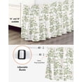 thumbnail image 3 of Sage Green Fruit Wrap Around Bed Skirts for Queen Bed 16" Drop,Bed Skirt with Adjustable Elastic Belt Dust Ruffle Bed Valance for Bedroom Hotel Vintage Plant Nature Botanical Flower Bed Frame Cover, 3 of 7