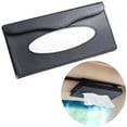 thumbnail image 4 of Car Tissue Holder, Sun Visor Napkin Holder, Car Visor Tissue Holder, PU Leather Backseat Tissue Case Holder for Car, Vehicle, Simple Design and Easy To Install (Black), 4 of 8