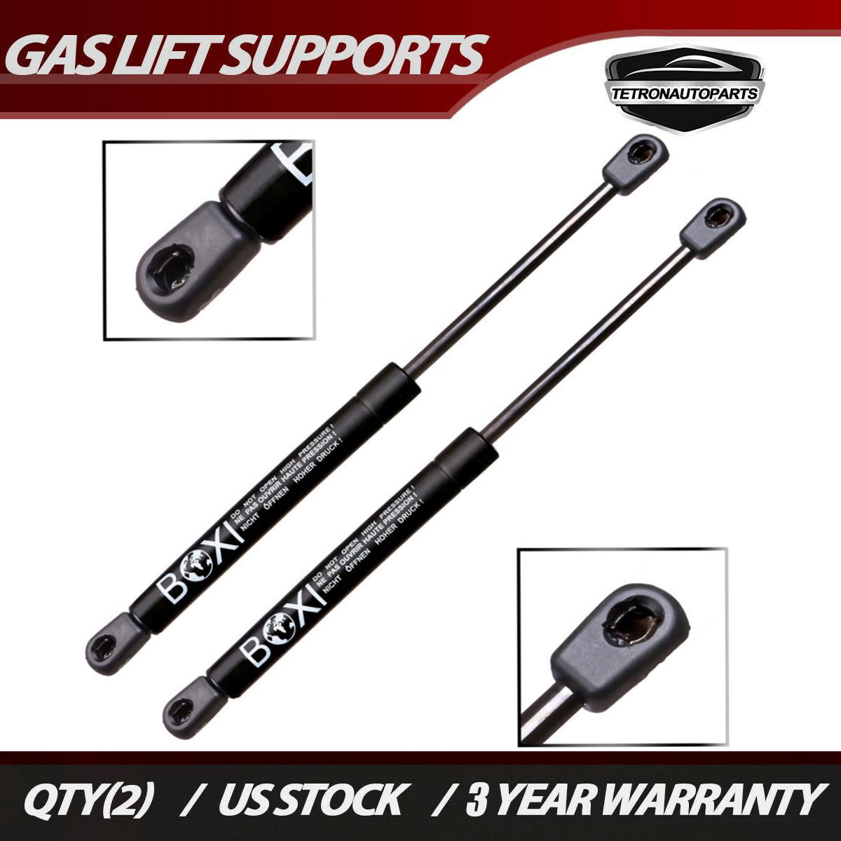 2x Front Hood Lift Supports Damper Prop Rod Arm for Jeep Liberty KJ 02-07 4366