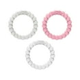 thumbnail image 1 of Dr. Brown's Flexees Beaded Teether Rings, 100% Silicone, Soft Easy to Hold, Encourages Self-Soothing, White/Pink/Gray, BPA-Free, 1 of 8