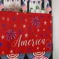 thumbnail image 5 of Independence Day Valance Curtains American Flag July 4th Patriotic Curtain Patriotic Stars Fireworks Red Kitchen Curtain Window Treatment Valances for Independence Day, Memorial Day 54x18 Inch, 5 of 5